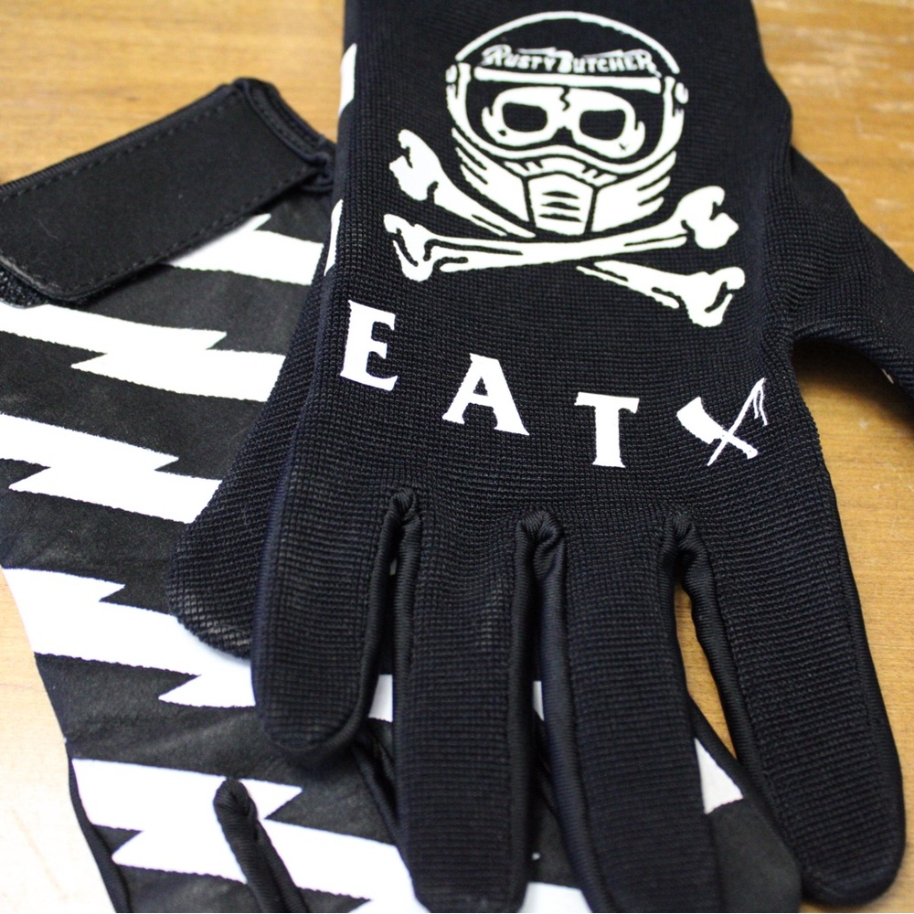 Rusty Butcher Racing motorcycle gloves - Picture 2 of 3